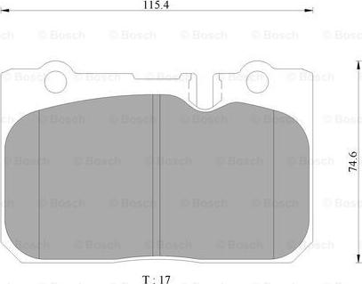 BOSCH 0 986 AB9 325 - Тормозные колодки, дисковые, комплект autospares.lv