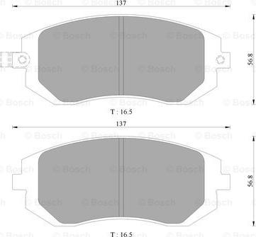 BOSCH 0 986 AB9 373 - Тормозные колодки, дисковые, комплект autospares.lv