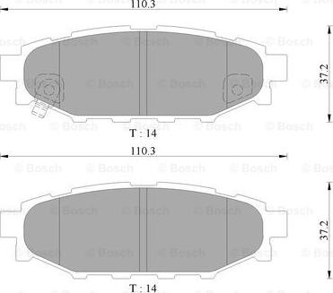 BOSCH 0 986 AB9 299 - Тормозные колодки, дисковые, комплект autospares.lv