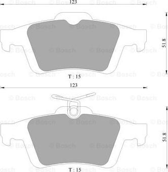 BOSCH 0 986 AB9 297 - Тормозные колодки, дисковые, комплект autospares.lv