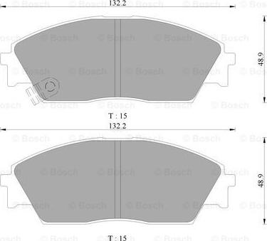 BOSCH 0 986 AB9 248 - Тормозные колодки, дисковые, комплект autospares.lv