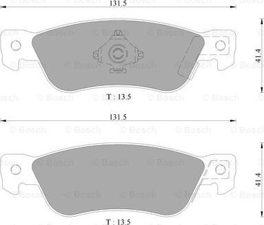 BOSCH 0 986 AB9 251 - Тормозные колодки, дисковые, комплект autospares.lv