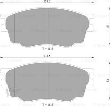 BOSCH 0 986 AB9 201 - Тормозные колодки, дисковые, комплект autospares.lv