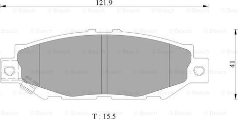 BOSCH 0 986 AB9 277 - Тормозные колодки, дисковые, комплект autospares.lv