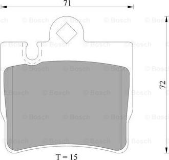 BOSCH 0 986 AB4 984 - Тормозные колодки, дисковые, комплект autospares.lv