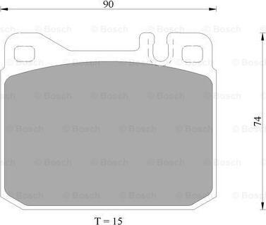 BOSCH 0 986 AB4 988 - Тормозные колодки, дисковые, комплект autospares.lv