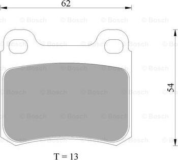 BOSCH 0 986 AB4 975 - Тормозные колодки, дисковые, комплект autospares.lv