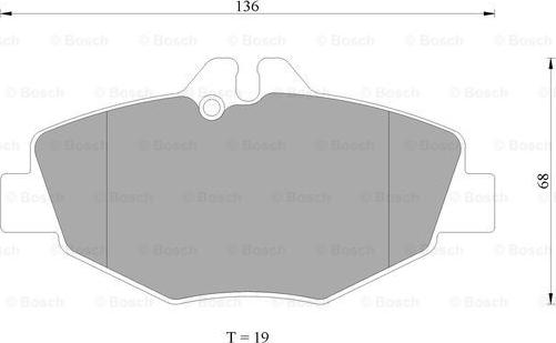 BOSCH 0 986 AB4 978 - Тормозные колодки, дисковые, комплект autospares.lv