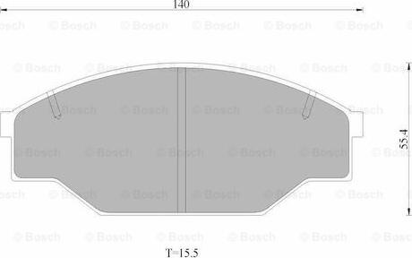 BOSCH 0 986 AB4 499 - Тормозные колодки, дисковые, комплект autospares.lv