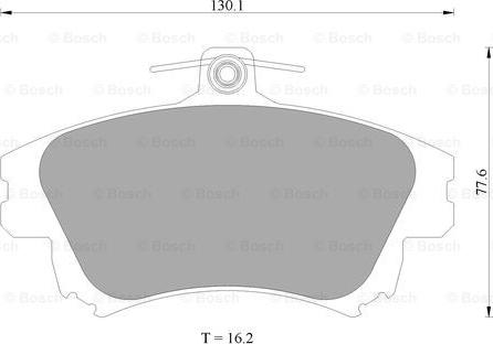 BOSCH 0 986 AB4 465 - Тормозные колодки, дисковые, комплект autospares.lv