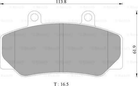 BOSCH 0 986 AB4 434 - Тормозные колодки, дисковые, комплект autospares.lv