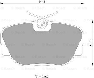 BOSCH 0 986 AB4 428 - Тормозные колодки, дисковые, комплект autospares.lv