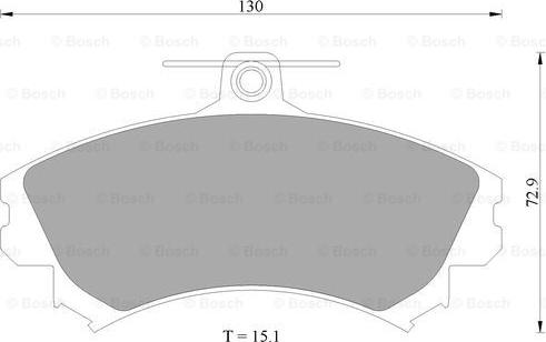 BOSCH 0 986 AB4 551 - Тормозные колодки, дисковые, комплект autospares.lv