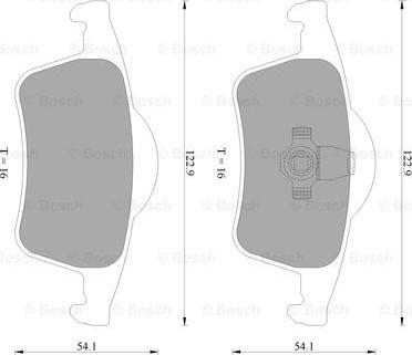 BOSCH 0 986 AB4 565 - Тормозные колодки, дисковые, комплект autospares.lv