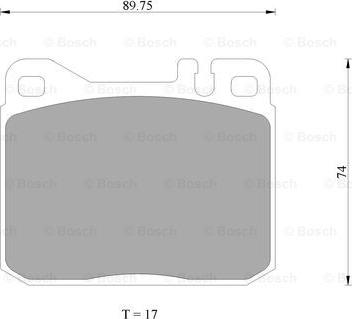 BOSCH 0 986 AB4 687 - Тормозные колодки, дисковые, комплект autospares.lv