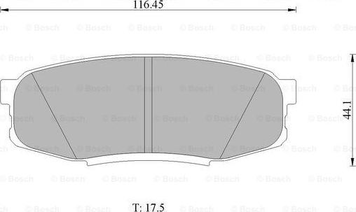 BOSCH 0 986 AB1 494 - Тормозные колодки, дисковые, комплект autospares.lv