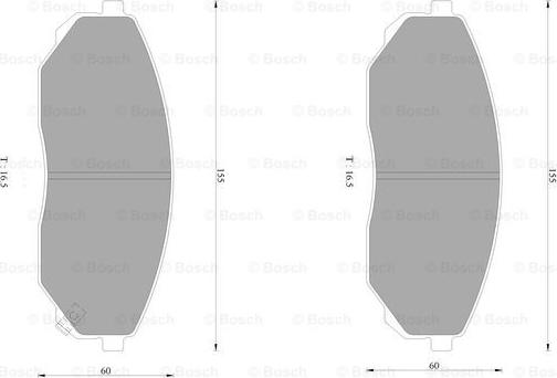 BOSCH 0 986 AB1 441 - Тормозные колодки, дисковые, комплект autospares.lv