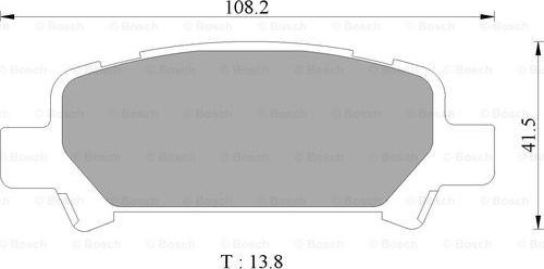 BOSCH 0 986 AB1 459 - Тормозные колодки, дисковые, комплект autospares.lv