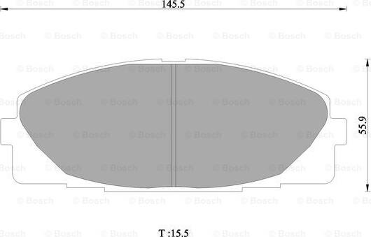 BOSCH 0 986 AB1 419 - Тормозные колодки, дисковые, комплект autospares.lv