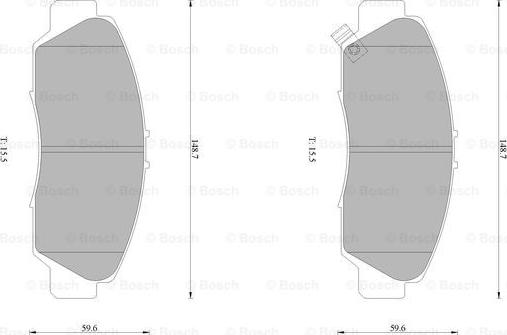 BOSCH 0 986 AB1 424 - Тормозные колодки, дисковые, комплект autospares.lv