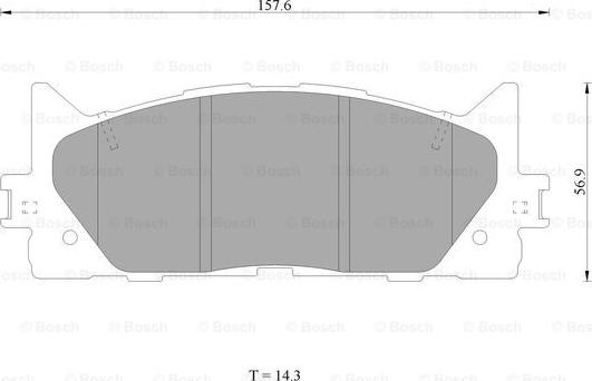 BOSCH 0 986 AB1 420 - Тормозные колодки, дисковые, комплект autospares.lv