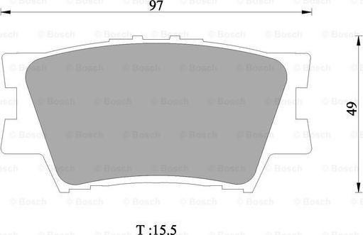 BOSCH 0 986 AB1 421 - Тормозные колодки, дисковые, комплект autospares.lv