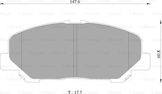 BOSCH 0 986 AB1 479 - Тормозные колодки, дисковые, комплект autospares.lv