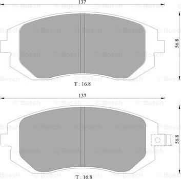 BOSCH 0 986 AB1 476 - Тормозные колодки, дисковые, комплект autospares.lv