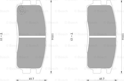 BOSCH 0 986 AB1 470 - Тормозные колодки, дисковые, комплект autospares.lv