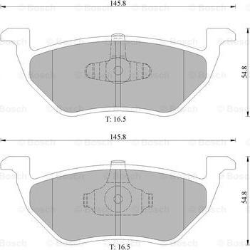 BOSCH 0 986 AB1 478 - Тормозные колодки, дисковые, комплект autospares.lv