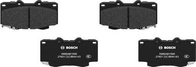 BOSCH 0 986 AB1 595 - Тормозные колодки, дисковые, комплект autospares.lv