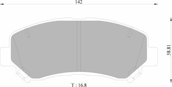 BOSCH 0 986 AB1 625 - Тормозные колодки, дисковые, комплект autospares.lv