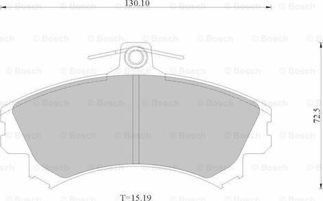 BOSCH 0 986 AB1 673 - Тормозные колодки, дисковые, комплект autospares.lv