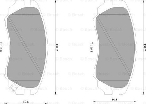 BOSCH 0 986 AB1 019 - Тормозные колодки, дисковые, комплект autospares.lv