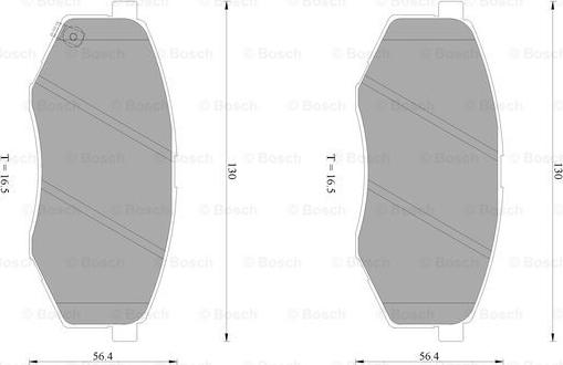 BOSCH 0 986 AB1 084 - Тормозные колодки, дисковые, комплект autospares.lv