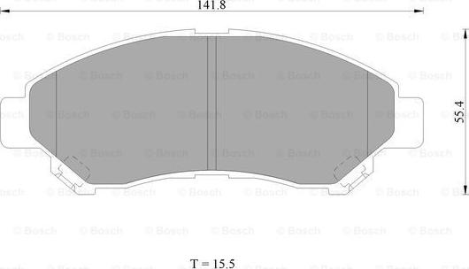 BOSCH 0 986 AB1 088 - Тормозные колодки, дисковые, комплект autospares.lv