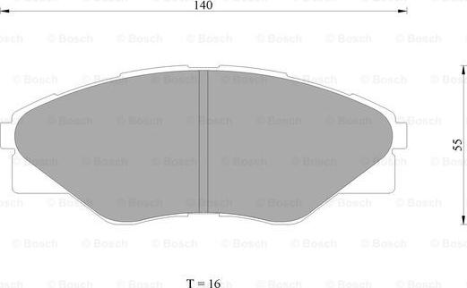 BOSCH 0 986 AB1 076 - Тормозные колодки, дисковые, комплект autospares.lv