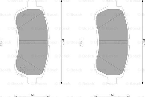 BOSCH 0 986 AB1 072 - Тормозные колодки, дисковые, комплект autospares.lv