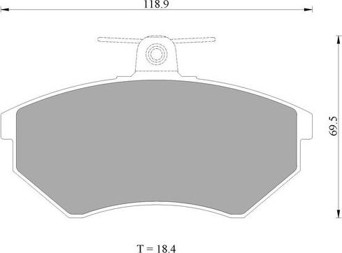 BOSCH 0 986 AB1 196 - Тормозные колодки, дисковые, комплект autospares.lv