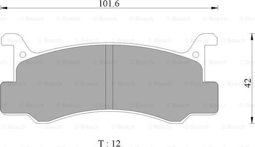 BOSCH 0 986 AB1 123 - Тормозные колодки, дисковые, комплект autospares.lv