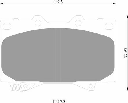 BOSCH 0 986 AB1 366 - Тормозные колодки, дисковые, комплект autospares.lv