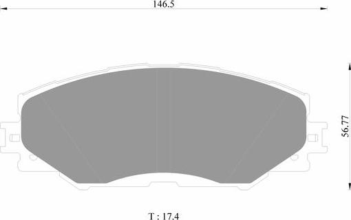 BOSCH 0 986 AB1 375 - Тормозные колодки, дисковые, комплект autospares.lv