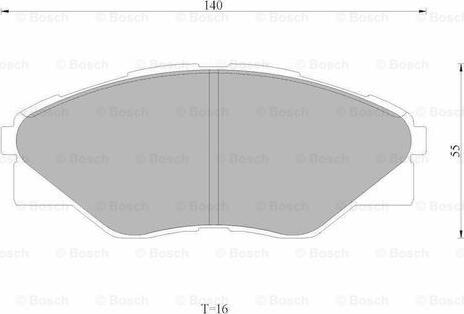 BOSCH 0 986 AB1 796 - Тормозные колодки, дисковые, комплект autospares.lv