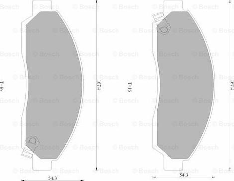 BOSCH 0 986 AB1 784 - Тормозные колодки, дисковые, комплект autospares.lv