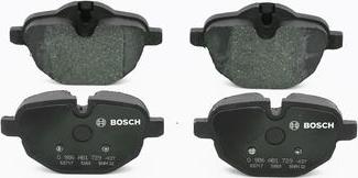 BOSCH 0 986 AB1 729 - Тормозные колодки, дисковые, комплект autospares.lv