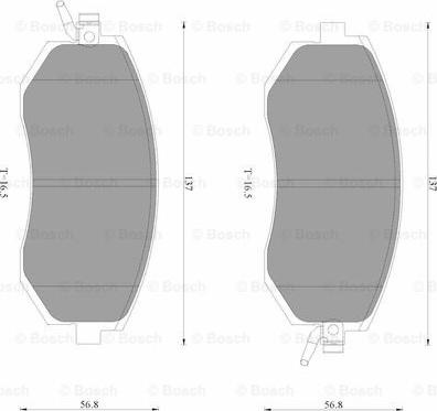 BOSCH 0 986 AB3 508 - Тормозные колодки, дисковые, комплект autospares.lv