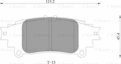 BOSCH 0 986 AB3 531 - Тормозные колодки, дисковые, комплект autospares.lv