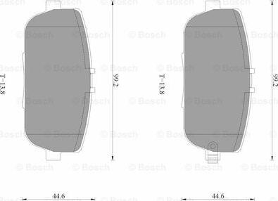 BOSCH 0 986 AB3 528 - Тормозные колодки, дисковые, комплект autospares.lv