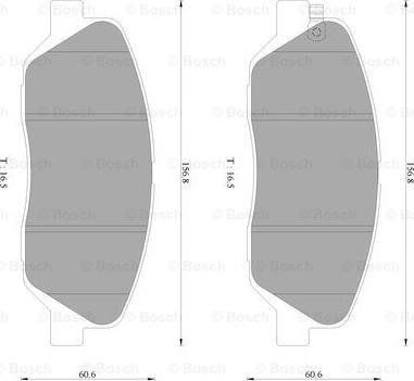 BOSCH 0 986 AB3 095 - Тормозные колодки, дисковые, комплект autospares.lv