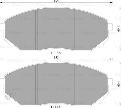 BOSCH 0 986 AB3 048 - Тормозные колодки, дисковые, комплект autospares.lv